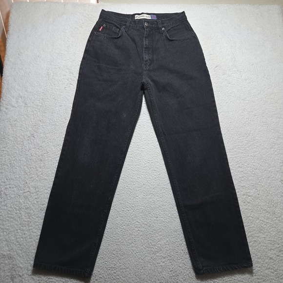 Bugle Boy Other - VTG Bugle Boy 750 Jeans Mens 30x30 Black Denim Wide Leg Tapered Y2k